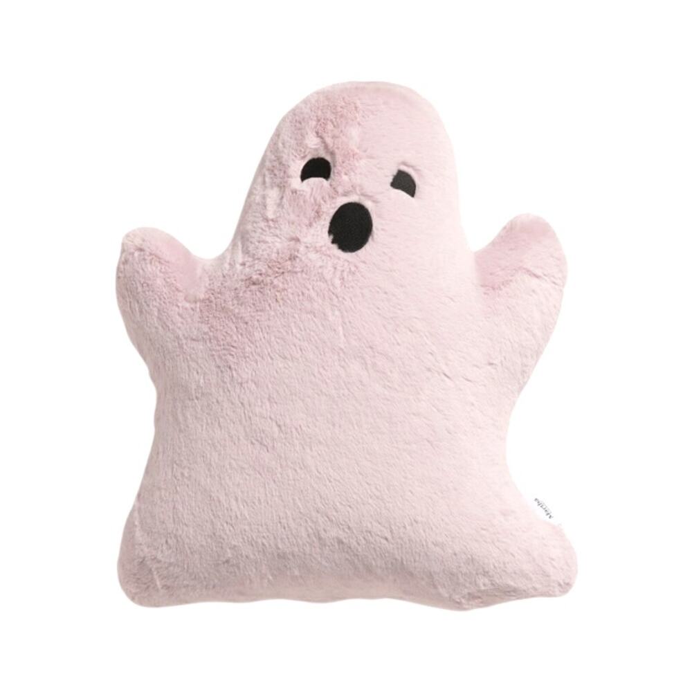 Martha Stewart Pink Ghost Shaped Halloween Pillow XL 19x22 New